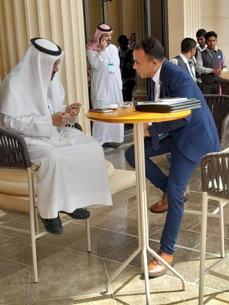 وفد مجمع عمال مصر وشركة سواعد الخليج يشارك في مؤتمر رجال الأعمال العرب والصينيين بالسعودية