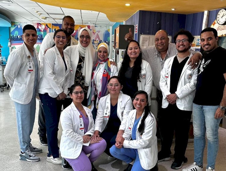 مستشفي 57357 تستقبل وفد من صيدلة تكساس للتدريب علي الصيدلة الاكلينيكية