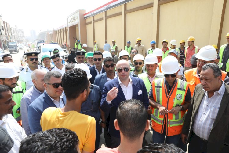 محافظ بني سويف يتفقد التشطيبات النهائية  لمشروع إعادة إنشاء معرض شباب مصر