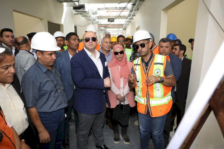 محافظ بني سويف يتفقد التشطيبات النهائية  لمشروع إعادة إنشاء معرض شباب مصر