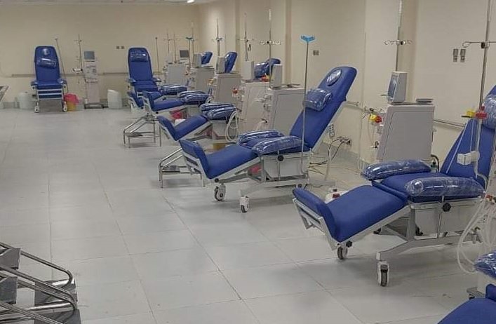 بدء التشغيل التجريبي لوحدة الغسيل الكلوي بمستشفي جهينة المركزي