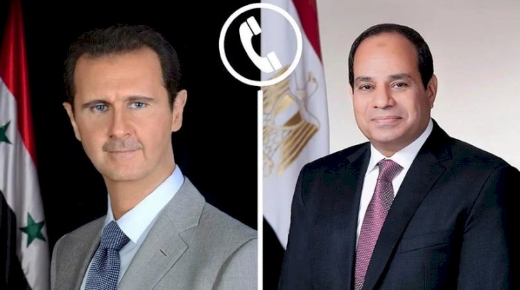 الرئيس عبد الفتاح السيسي يجري اتصالًا هاتفيًا مع الرئيس السوري