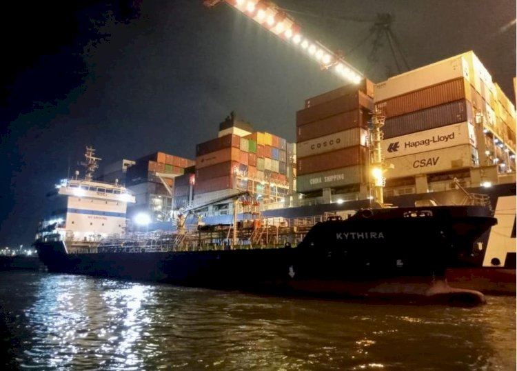 نجاح ثاني عملية تموين سفن بميناء غرب  بورسعيد