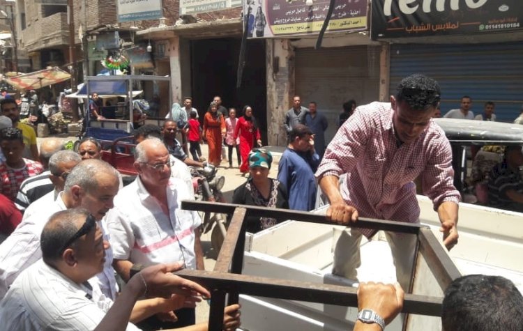 146 محضر إشغال فى مركزى بنى مزار والمنيا