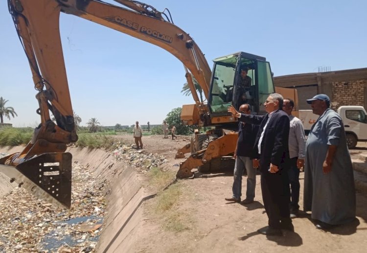 حملات لتطهير الترع والمجارى المائية بالمنيا