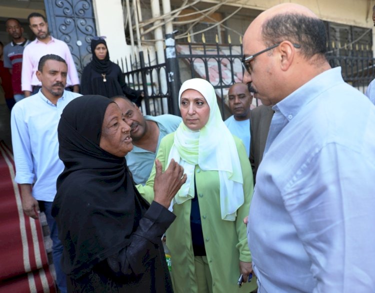 محافظ أسوان يتفقد لجان تلقى رغبات أهالى النوبة