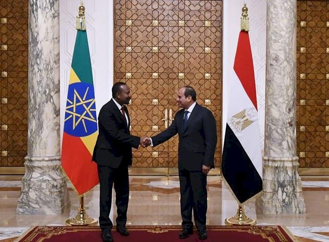 الرئيس السيسي يستقبل رئيس وزراء اثيوبيا