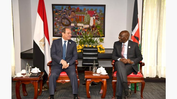 الرئيس عبد الفتاح السيسي يلتقي ويليام روتو