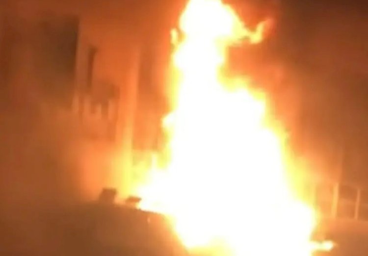 نقوق 6 رؤوس ماشية في حريق حظيرة بقرية في المنيا