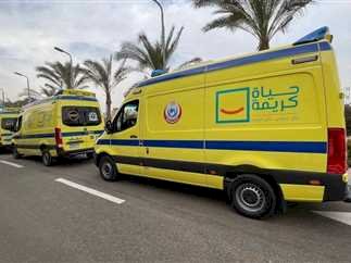 إصابة 4 أشخاص إثر حادثي تصادم على الطرق بالمنيا