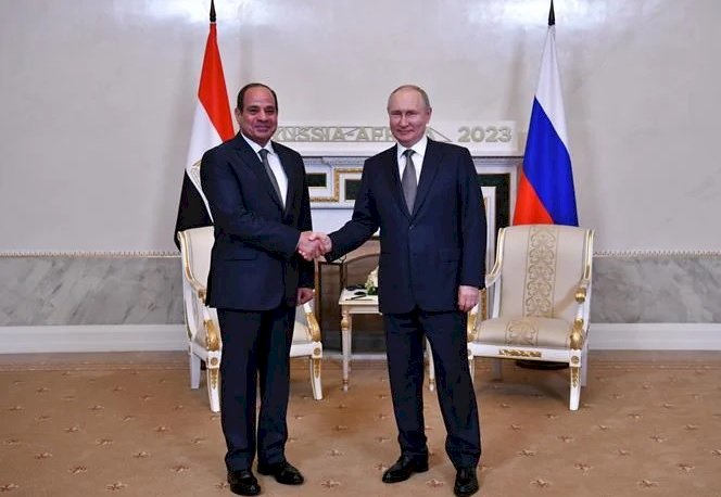 السيسي يلتقي الرئيس الروسي في "قصر قسطنطين" بمدينة سان بطرسبرج