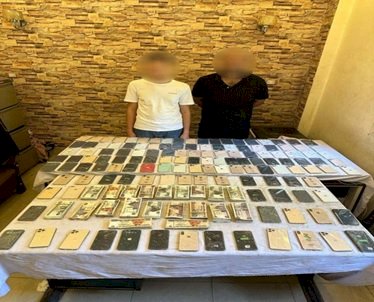 ضبط شخصين بموبايلات مهربة بطريق الاسماعيلية