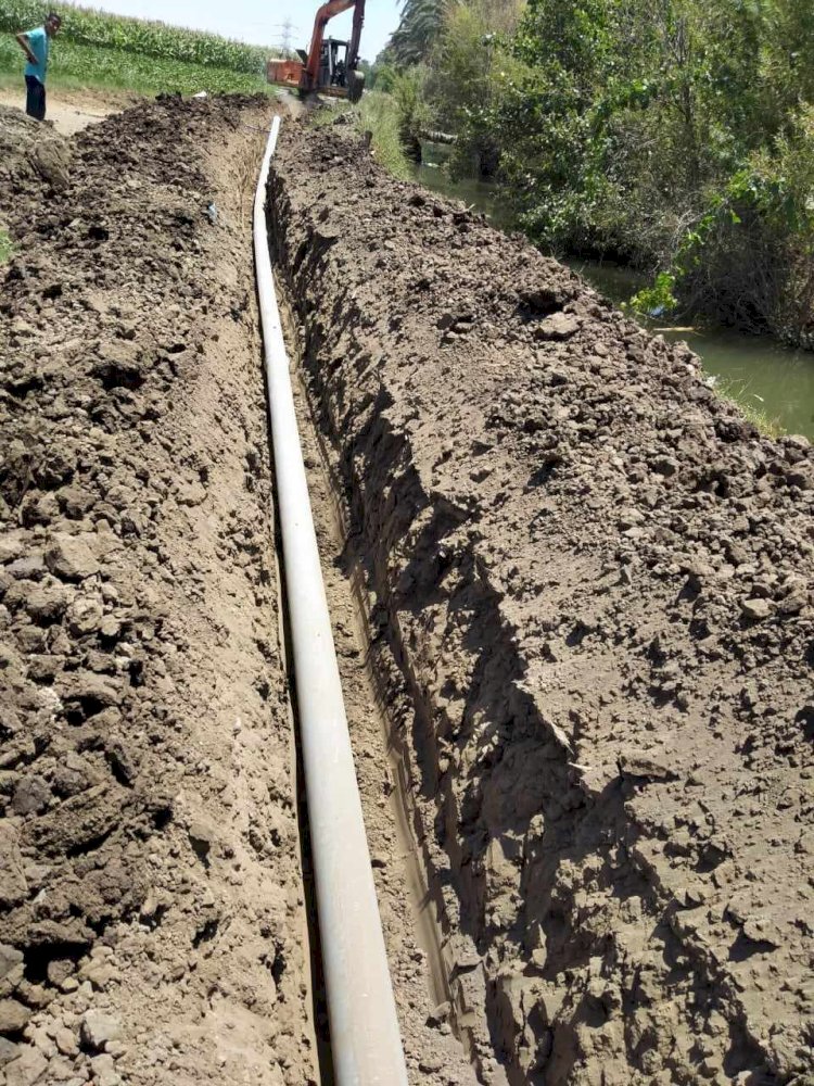 خط مياه جديد يخدم قري ابوان بالمنيا