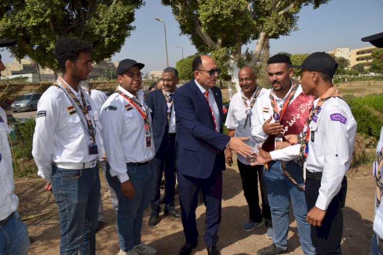 رئيس جامعة حلوان يفتتح المهرجان الكشفي ٤٣ والإرشادي ٣٠ لجوالة كليات الجامعة