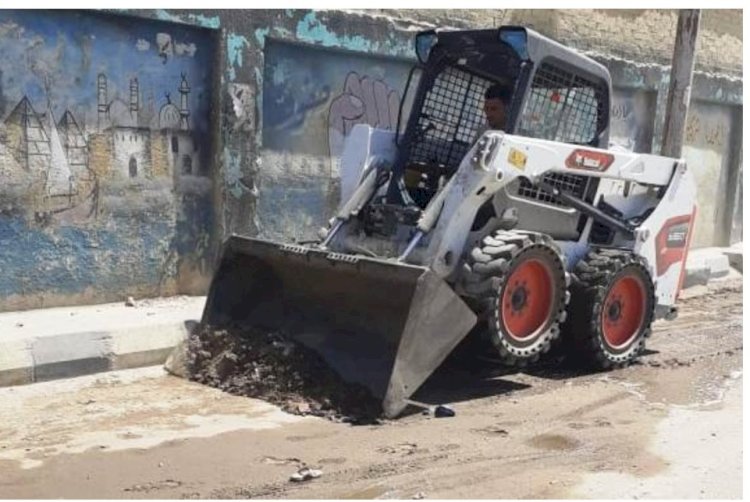 رفع ٢١٥ حالة اشغالات من شوارع مدينة ناصر ببني سويف