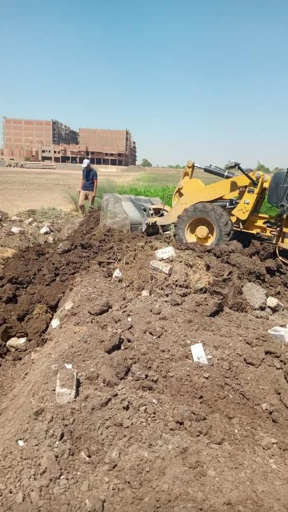 ازالة ١٤٦ حالة تعدي علي املاك الدولة بالمنيا
