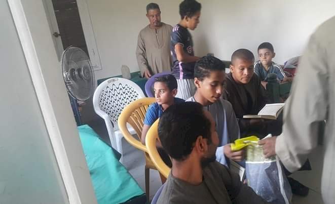 مسابقة  فى حفظ القرآن الكريم بمركز شباب المحارزة  بأبوتشت