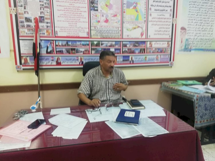 مدير عام التعليم يتفقد العمل بمدرسة اللطاسنة للتعليم الاساسي بقنا