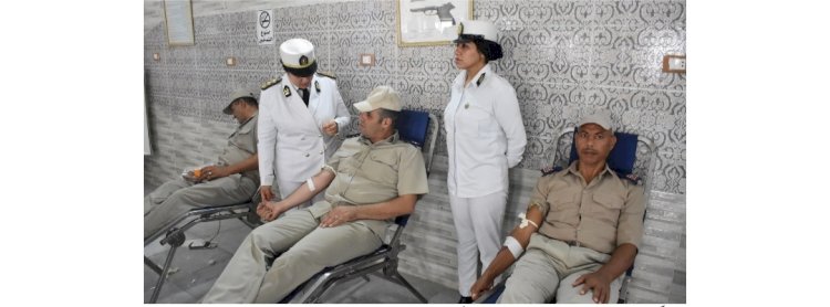 حملة للتبرع بالدم بمديرية امن الشرقية