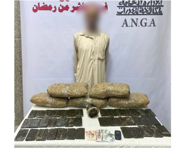 تاجر بلبيس وقع ب ٣٠ كيلو هيدرو وحشيش