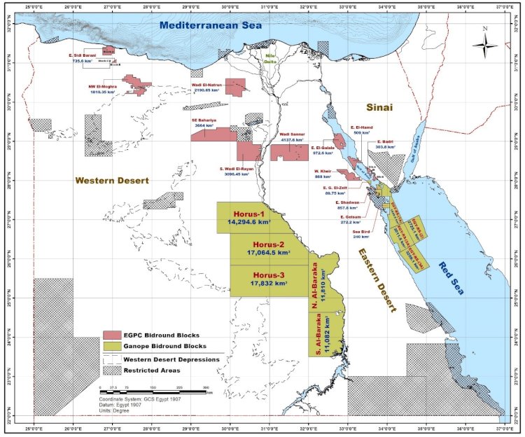 مزايدة عالمية جديدة للهيئة العامة للبترول وجنوب الوادي القابضة