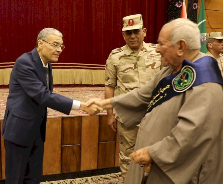 القاضي يشهد احتفالات جمعية المحاربين القدماء بيوم الشهيد بالمنيا