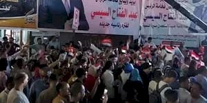 مسيرات حاشدة بانتصارات اكتوبر وتأييد السيسي بالمنيا