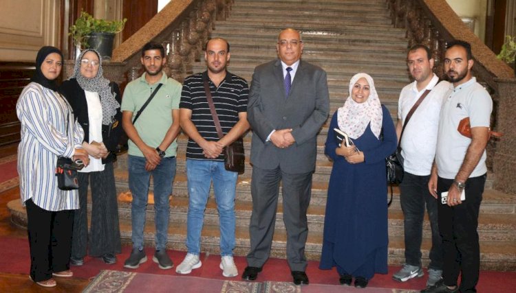 بحوث الصحراء يستقبل وفد فلسطيني للاستفادة من الخبرات المصرية