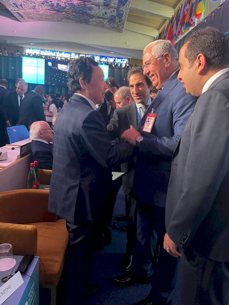 علي هامش منتدي الغذاء العالمي..القصير يبحث مع نظيره الايطالي التعاون المشترك