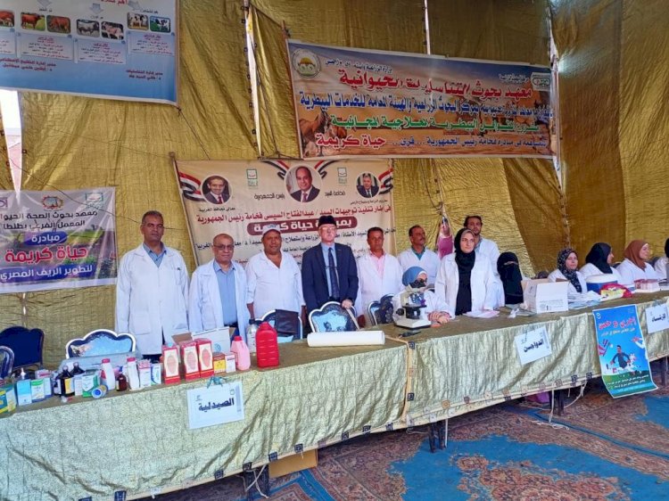 قافلة بيطرية لعلاج مواشي صغار المربين  بالغربية