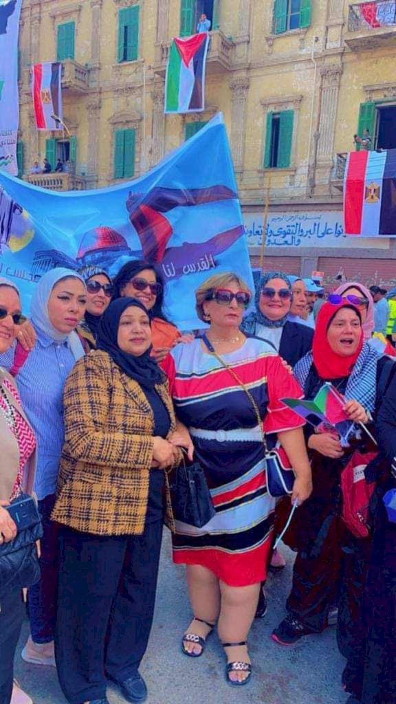 "قومي المرأة بالمنيا " يتضامن مع الشعب االفلسطيني