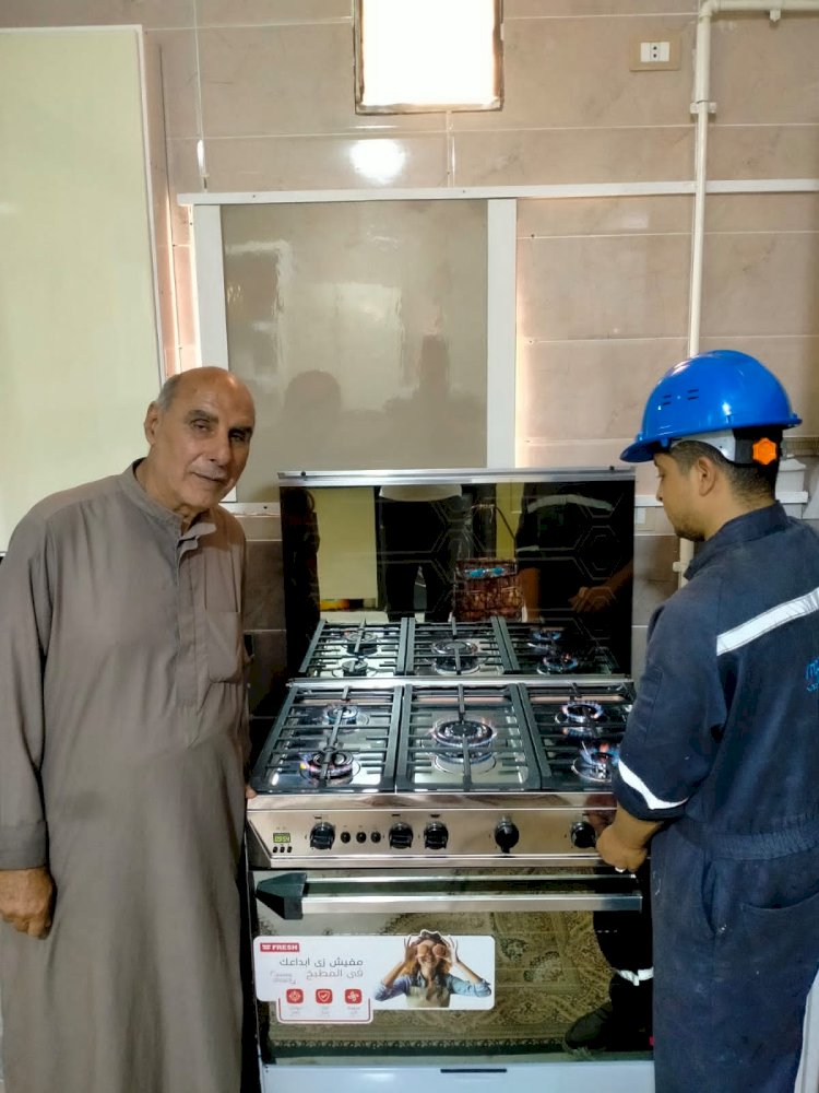 الملا: اطلاق الغاز الطبيعي لاول مرة بقريتي بحر البقر وشهداء بحر البقر