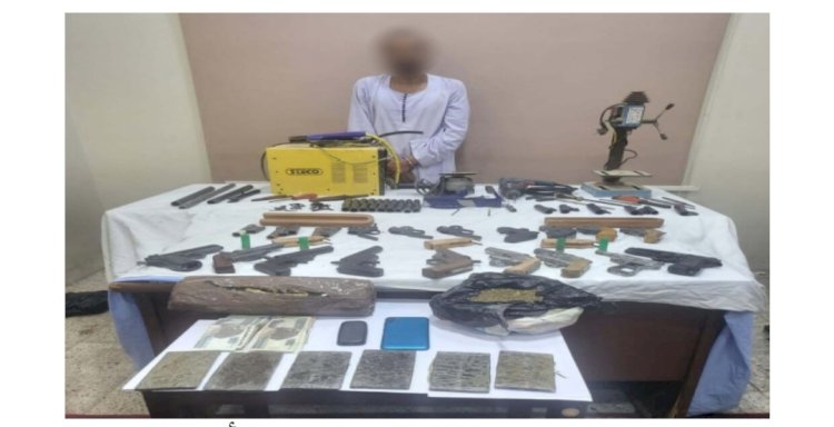 ورشة لتصنيع واصلاح الاسلحة النارية بالاقصر