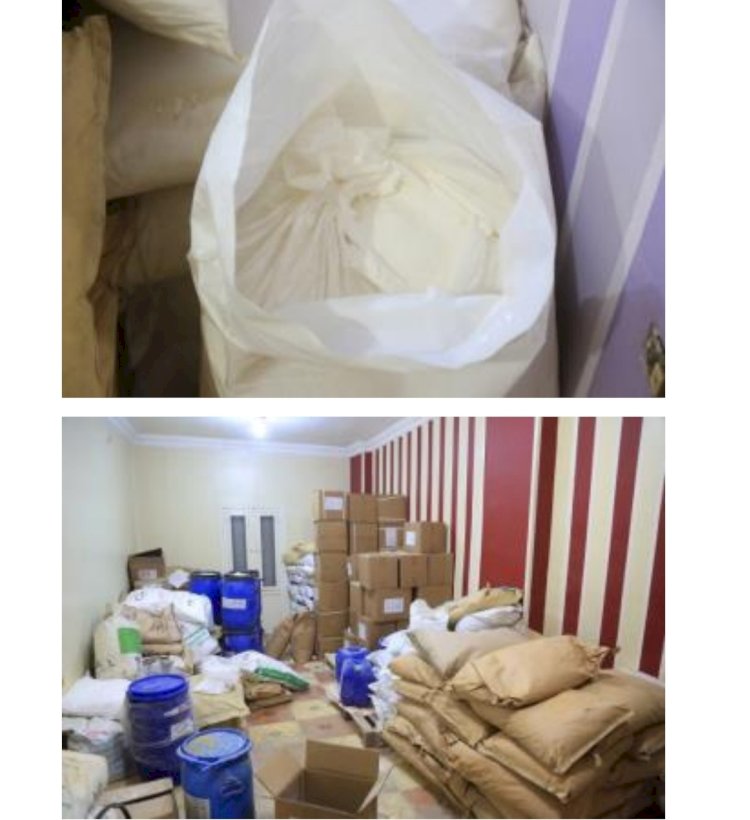 ضبط مواد خام لتصنيع المخدرات قدرت قيمتها ب" ١٥٠" مليون بالشرقية