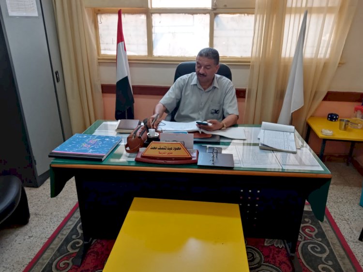 عفت وزيري يتفقد انتظام الدراسة والانضباط  بمدرسة الشيخ علي للتعليم الأساسي