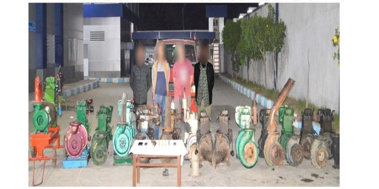 ضبط اخطر تشكيل عصابي لسرقة ماكينات الري بالبحيرة