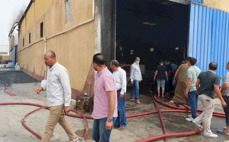 اصابة شخصان باختناق في حريق ببني سويف