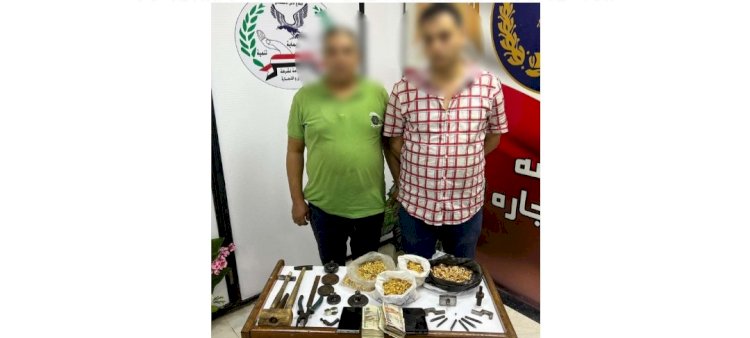 تزوير اختام المشغولات الذهبية باحدي الورش بالقاهرة