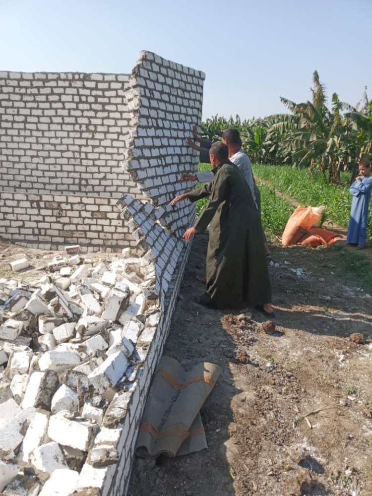 الفقي:استمرار حملات ازالة التعدي علي الاراضي الزراعية