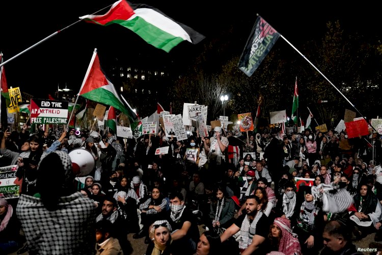 مجازر فلسطين حاضرة بكل النقاشات في أمريكا وأصحاب العمل في ورطه