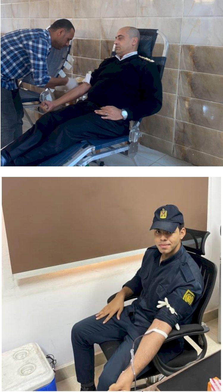 حملة للتبرع بالدم بمديرية امن القاهرة