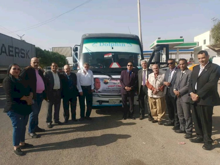 رحلة الاحزاب المصرية لزيارة معبر رفح تضامنا مع الفلسطينيين