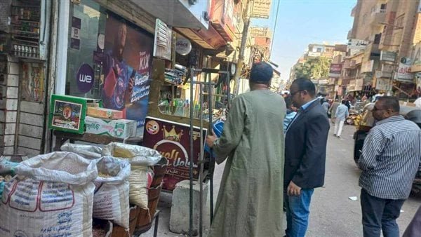 حملة مكبرة لرفع الاشغالات في مركزى بنى مزار وسمالوط بالمنيا