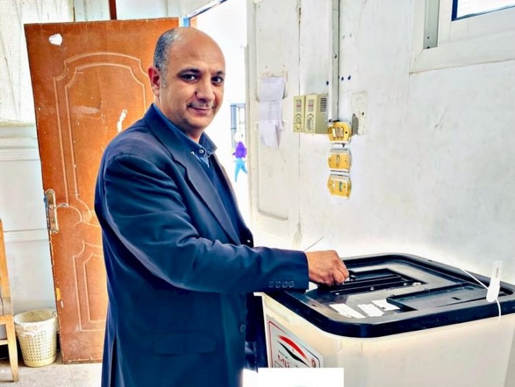 أمين التنمية البشرية بحماة الوطن يٌدلي بصوته في الانتخابات الرئاسية