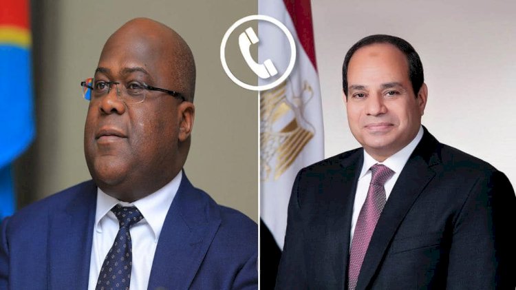 السيسي ورئيس الكونغو الديمقراطية يبحثان الأوضاع الإفريقية هاتفيًا