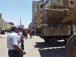 استمرار حملات النظافة ورفع الاشغالات وتمهيد الطرق بمراكز المنيا