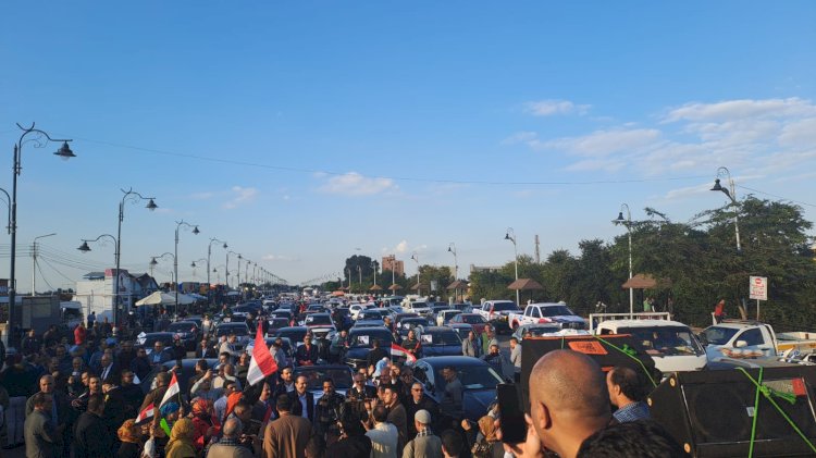 مستقبل وطن كفرالشيخ ينظم مسيرة بالسيارات احتفالا بفوز السيسي فى الانتخابات