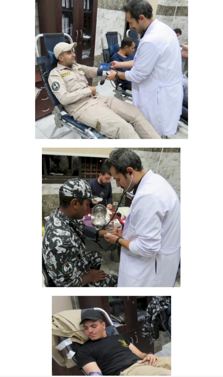 حملة للتبرع بالدم بمديرية امن جنوب سيناء