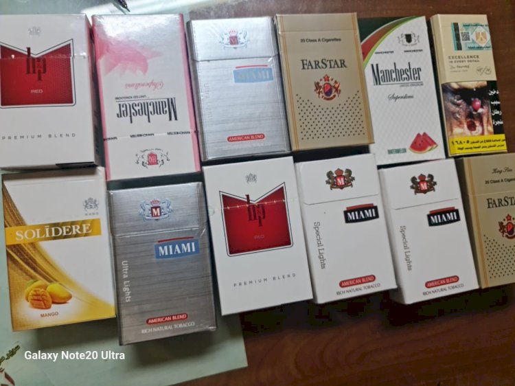 ضبط "٩٠"الف عبوة سجائر مجهولة المصدر بالاسكندرية