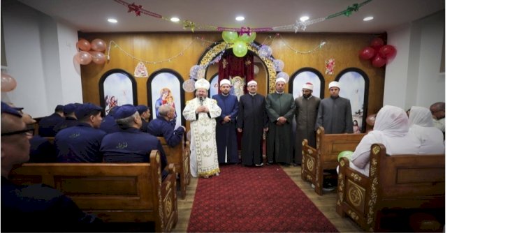 استقبال مراكز الاصلاح رجال الدين المسيحي لمشاركة النزلاء المسيحيين الاحتفال بالعيد